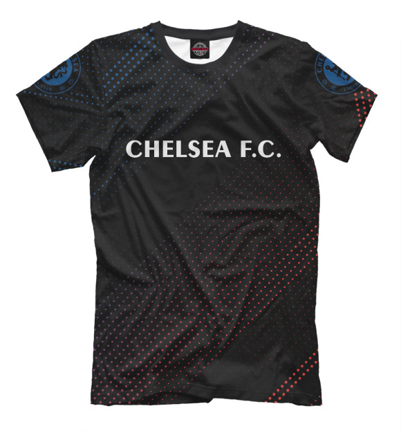 Мужская футболка с изображением Chelsea цвета Белый