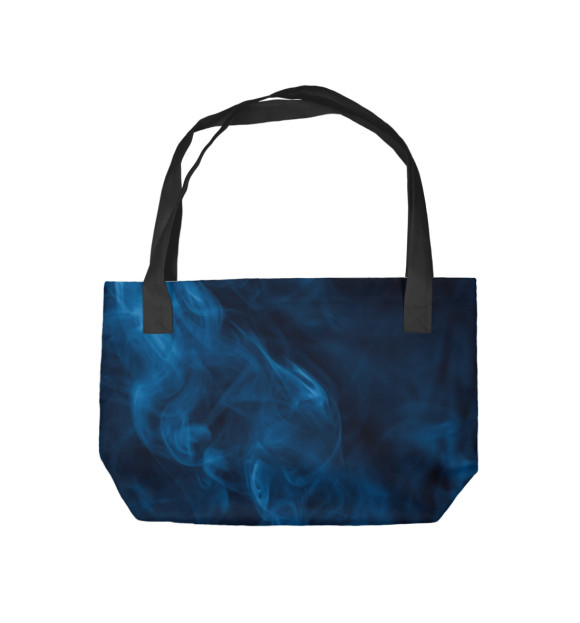 Пляжная сумка с изображением Синий дым цвета 