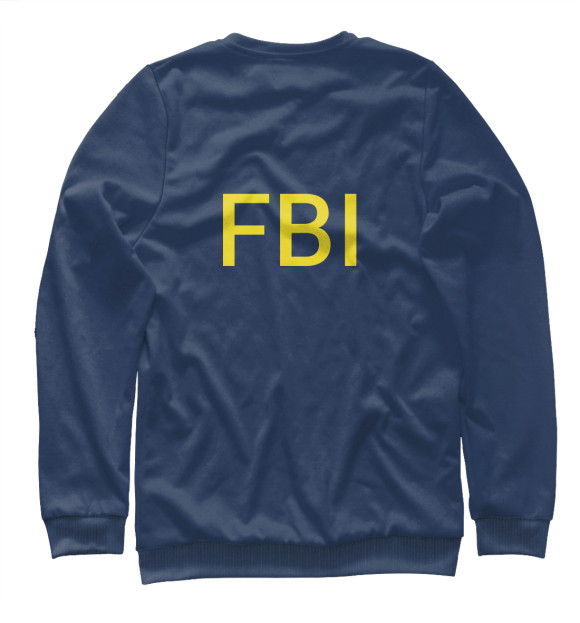 Женский свитшот с изображением FBI цвета Белый