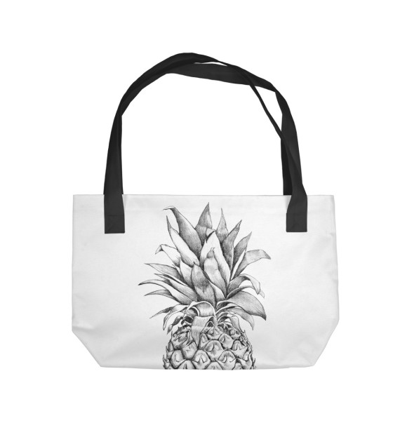 Пляжная сумка с изображением Ананас цвета 