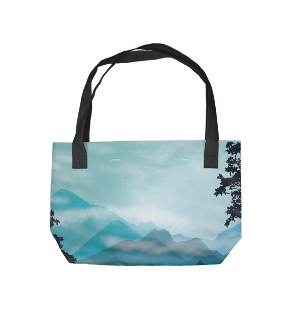 Пляжная сумка с изображением Горы цвета 