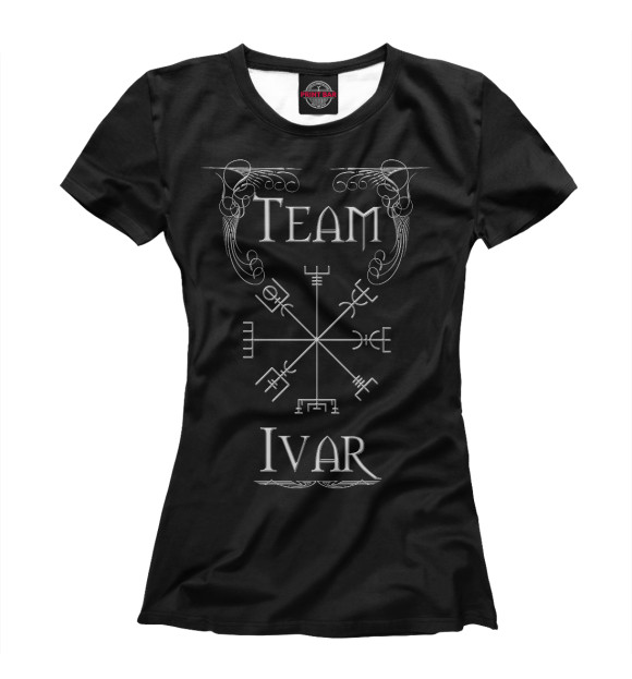 Женская футболка с изображением Team Ivar цвета Белый