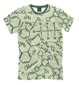 Мужская футболка Химические формулы