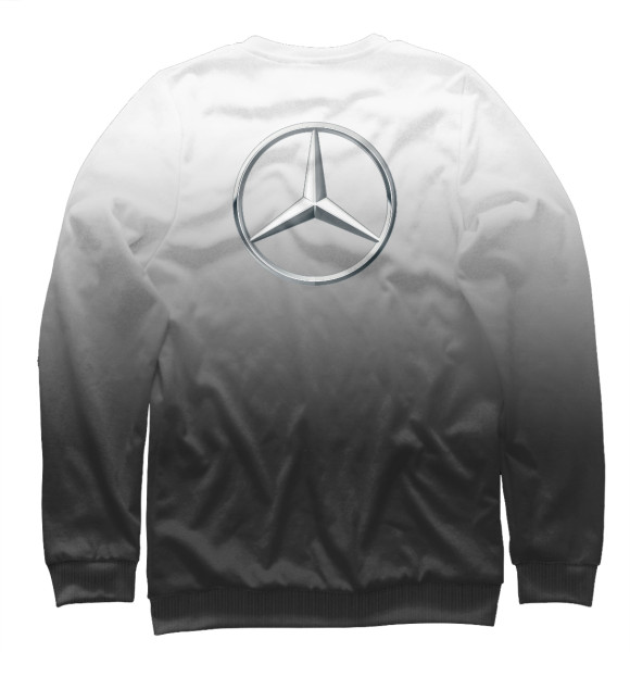Мужской свитшот с изображением Mercedes-Benz цвета Белый