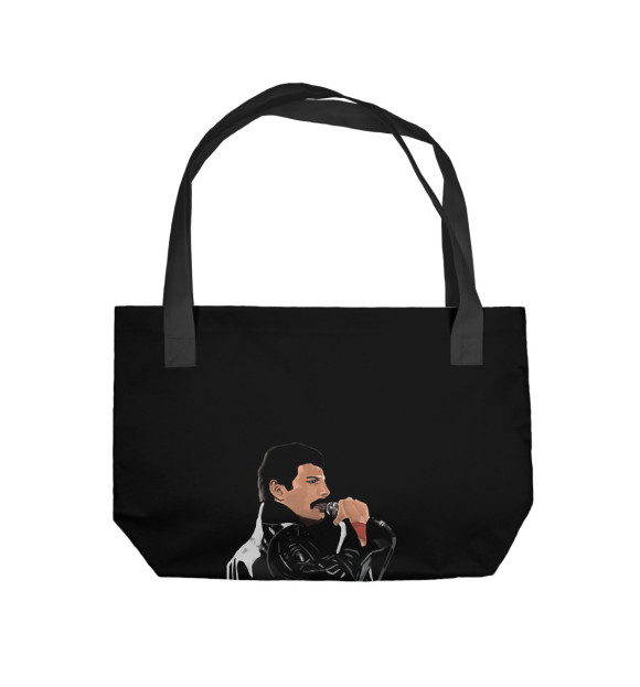 Пляжная сумка с изображением Freddie Mercury Queen цвета 
