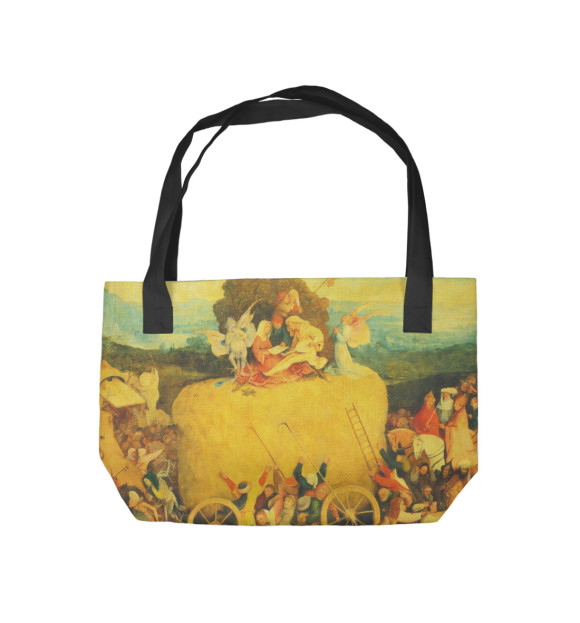 Пляжная сумка с изображением Кошмары Босха цвета 