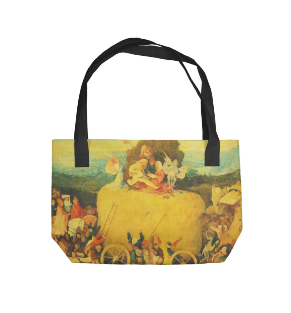 Пляжная сумка с изображением Кошмары Босха цвета 