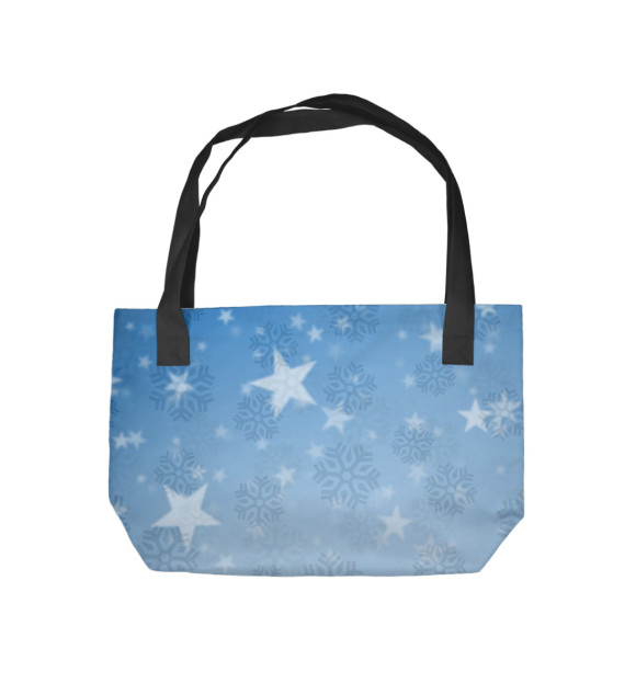 Пляжная сумка с изображением Звёздная Ёлка цвета 