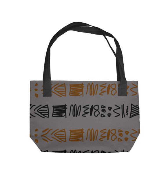 Пляжная сумка с изображением Узоры Майя цвета 