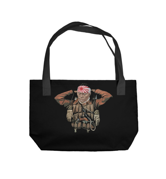 Пляжная сумка с изображением Камикадзе цвета 