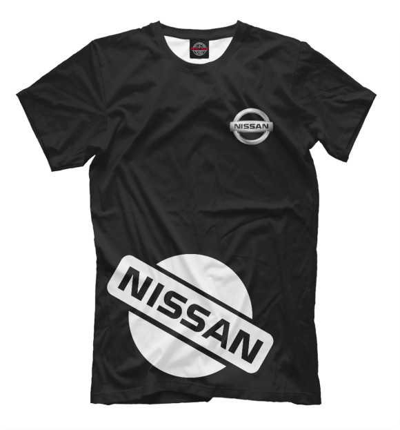 Футболка для мальчиков с изображением Nissan цвета Белый