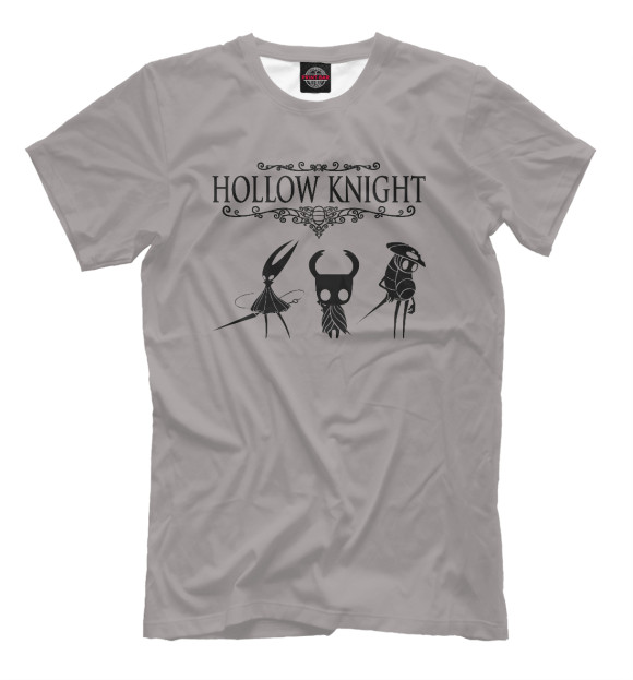 Мужская футболка с изображением Hollow Knight цвета Белый