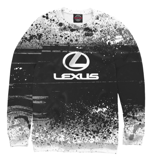 Женский свитшот с изображением Lexus sport цвета Белый