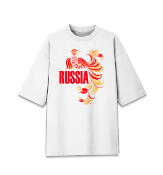 Футболка для девочек оверсайз Россия
