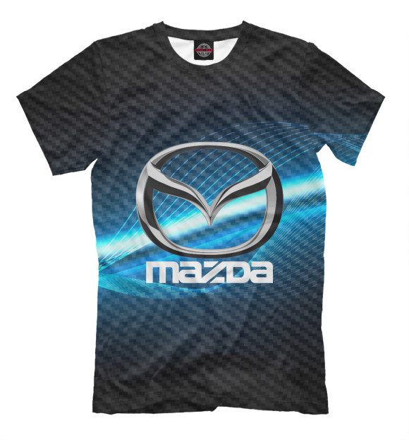 Мужская футболка с изображением MAZDA SPORT цвета Черный