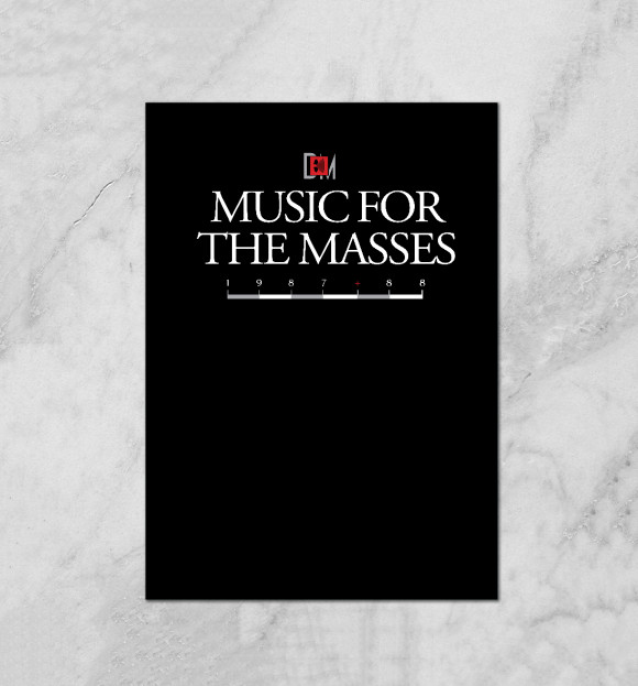 Плакат с изображением Music For The Masses цвета Белый