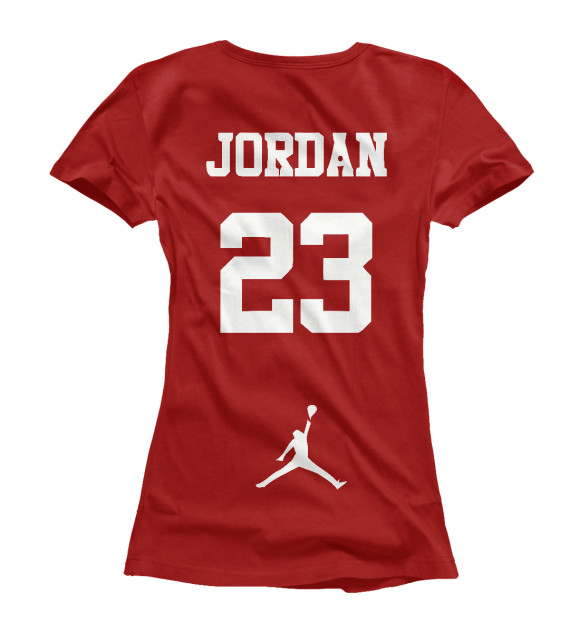 Женская футболка с изображением Jordan 23 цвета Белый