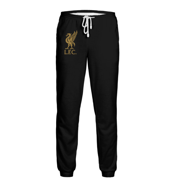 Мужские спортивные штаны с изображением Liverpool gold цвета Белый