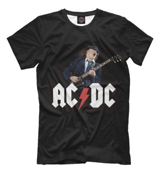 Футболка для мальчиков AC/DC & гитарист Ангус  Янг
