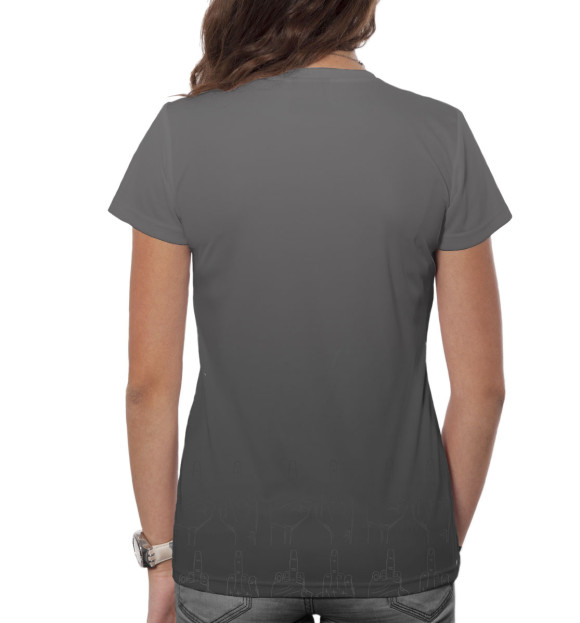 Женская футболка с изображением Децл цвета Белый