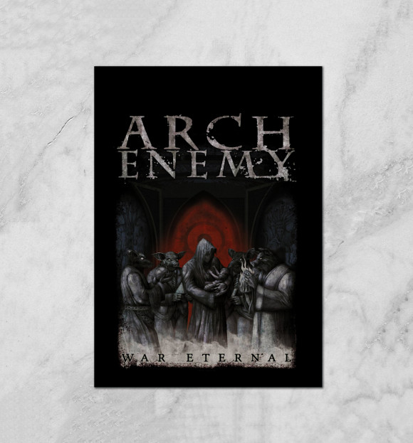 Плакат с изображением Arch Enemy цвета Белый