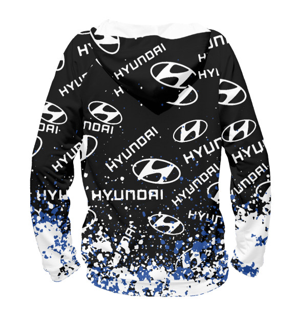 Худи для девочки с изображением Hyundai цвета Белый