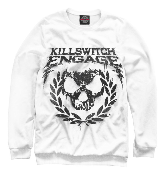 Свитшот для девочек с изображением Killswitch Engage цвета Белый