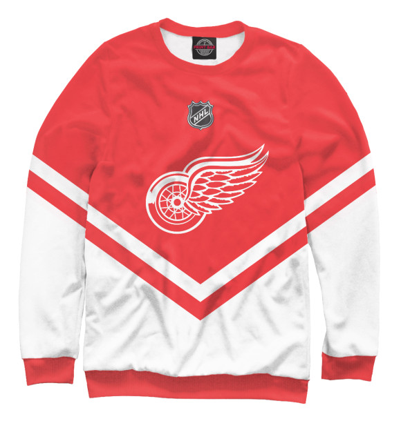 Свитшот для девочек с изображением Detroit Red Wings цвета Белый