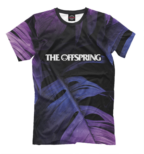 Мужская футболка с изображением The Offspring Neon Monstera цвета Белый