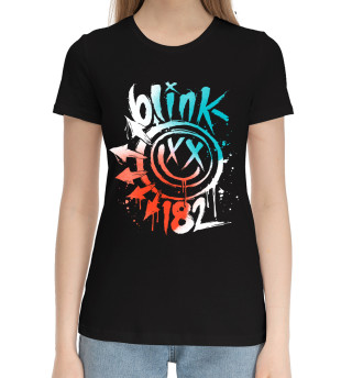 Хлопковая футболка для девочек Blink 182