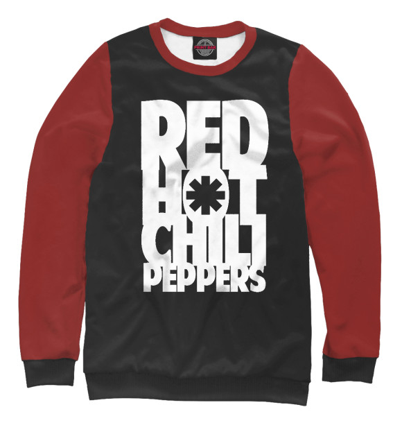 Мужской свитшот с изображением Red Hot Chili Peppers цвета Белый