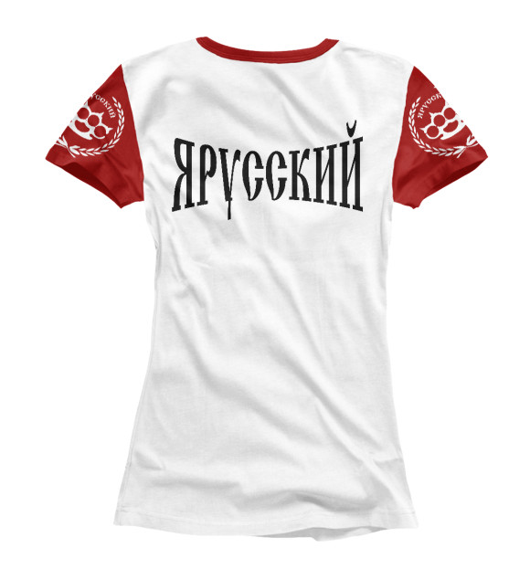 Футболка для девочек с изображением Славянская матрёшка / Я Русский цвета Белый
