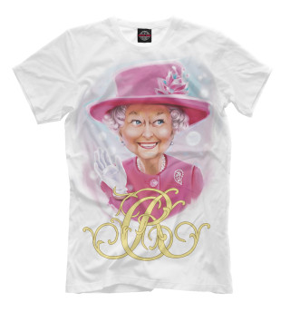 Мужская футболка Монограмма королевы Елизаветы II