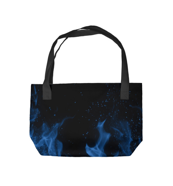 Пляжная сумка с изображением Chrysler blue fire цвета 