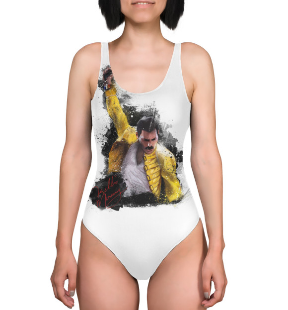 Купальник-боди с изображением Freddie Mercury цвета 