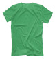 Мужская футболка Зеленый галстук бабочка в клетку