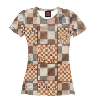 Женская футболка Шахматная доска