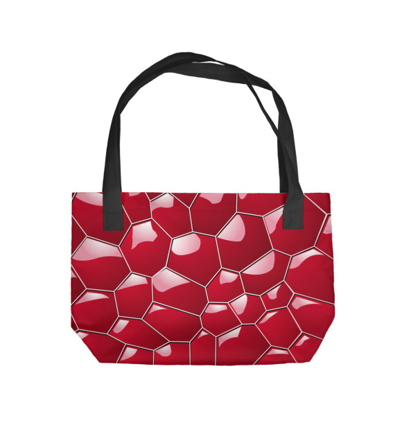 Пляжная сумка с изображением Соты 3D цвета 