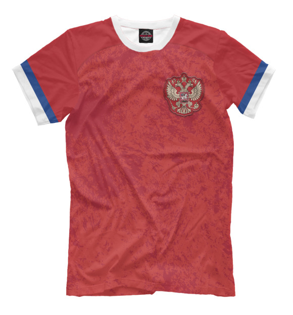 Мужская футболка с изображением Форма Сборной России на Евро 2020 цвета Белый