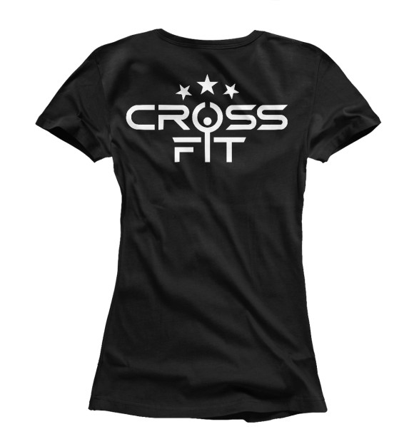 Женская футболка с изображением CrossFit цвета Белый