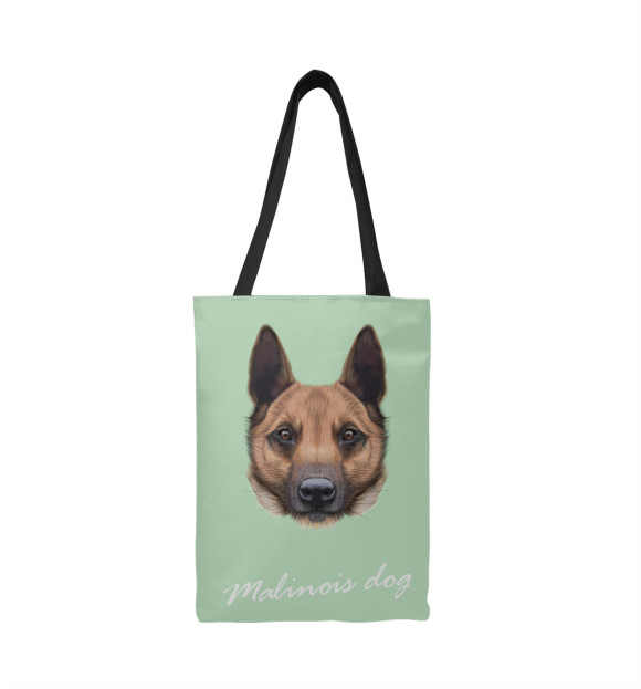 Сумка-шоппер с изображением Malinois dog цвета 