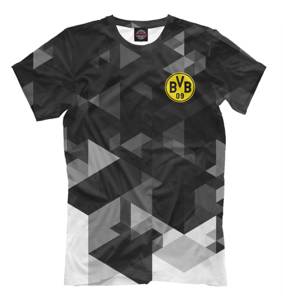 Футболка для мальчиков с изображением Borussia Dortmund цвета Черный
