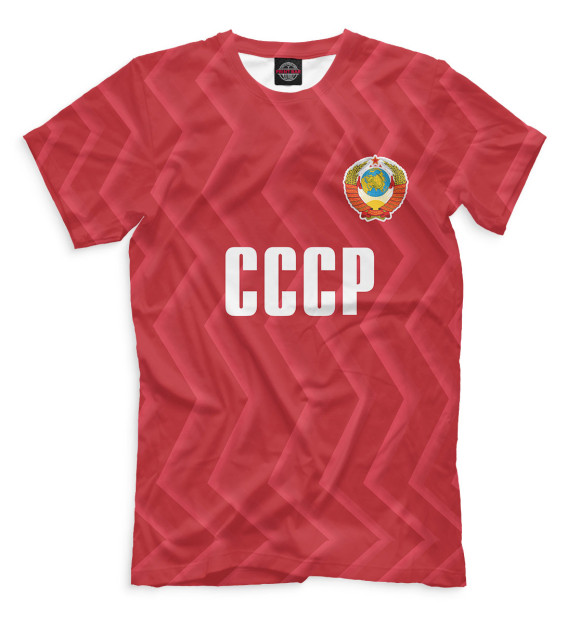 Мужская футболка с изображением Сборная СССР цвета Темно-розовый