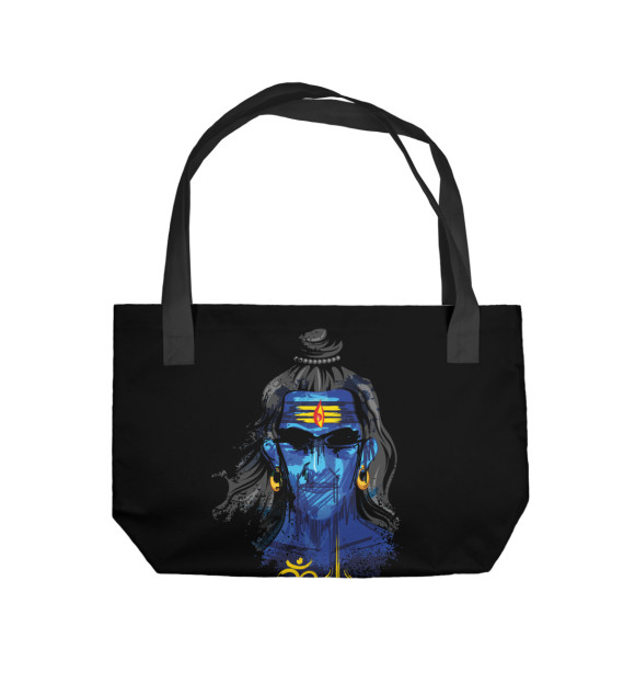 Пляжная сумка с изображением Шива цвета 