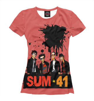 Женская футболка Sum41