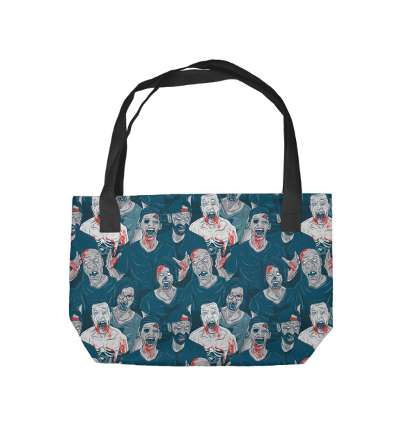 Пляжная сумка с изображением Зомби цвета 