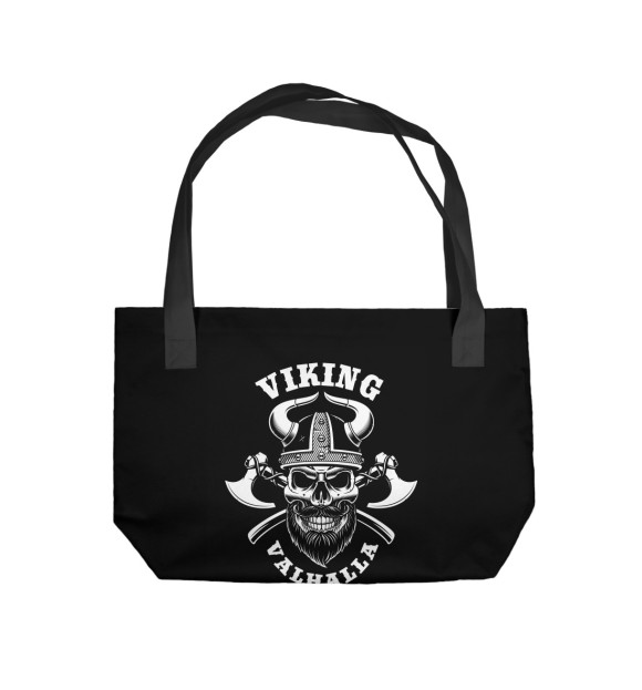 Пляжная сумка с изображением Викинги - Valhalla цвета 