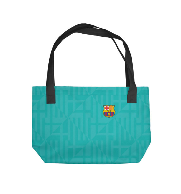 Пляжная сумка с изображением Барселона 2019-2020 (третий комплект) цвета 