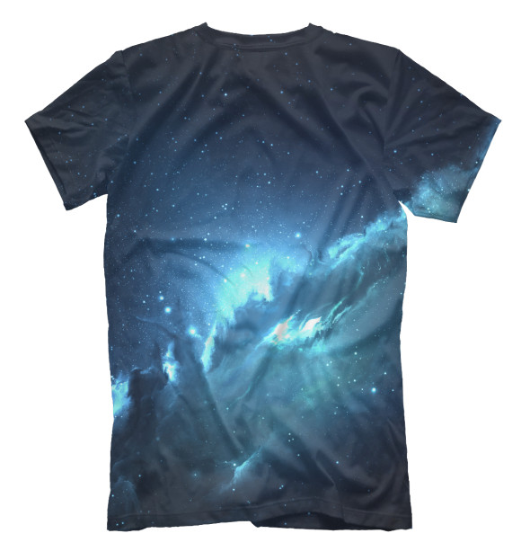 Мужская футболка с изображением Atlantis Nebula цвета Белый