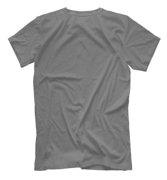 Мужская футболка с изображением Мопс в кармане цвета Белый